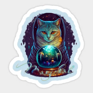Magickal Space Cat Sticker